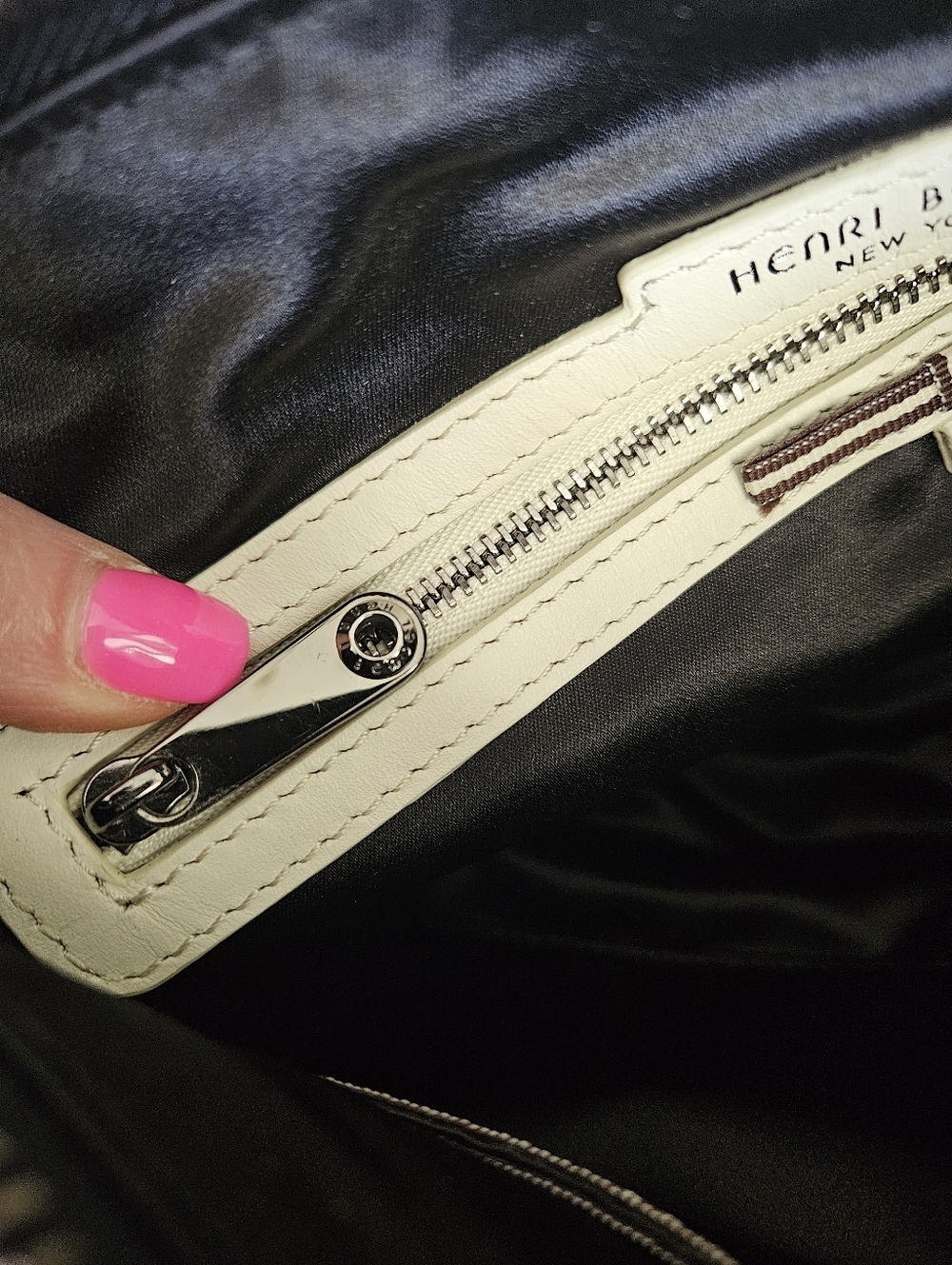Henri Bendel Dylan Black Fringe Leather Hobo Rivet Crossbody Bag + Dustbag - Picture 13 of 15